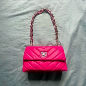 Chevron Flap Gold Chain Purse